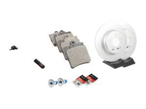 ES#2770456 - 210421251264KT16 - Rear Brake Service Kit - Featuring ATE Rotors And Meyle Ceramic Pads - Assembled By ECS - Mercedes Benz