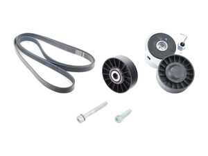 ES#2763129 - 077903133EKT1 - Accessory Belt Kit - Belt service kit includes belt, tensioner, & hardware to keep your belt where it should be! - Assembled By ECS - Audi