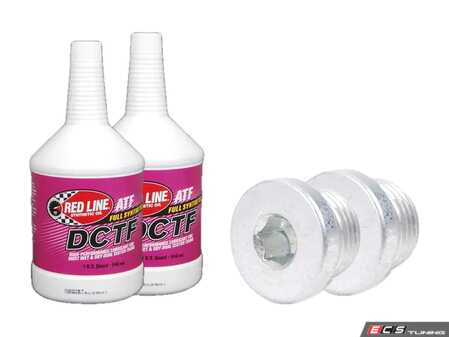 ES#4820556 - E821MMTKT1 - Manual Transmission Service Kit - Includes the fluid and plugs needed to replace your manual transmission's fluid - Featuring Redline fluid and Genuine BMW drain/fill plugs - Assembled By ECS - BMW