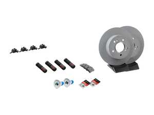 ES#2762608 - 0044209120KT - Rear Brake Service Kit  - Featuring Genuine Mercedes-Benz Rotors And Pads - Genuine Mercedes Benz - Mercedes Benz