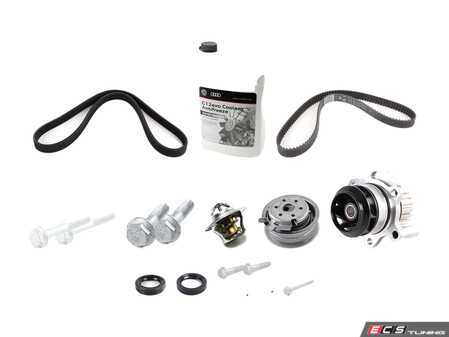 ES#2763858 - 06a109119cultkt - Genuine Ultimate Plus Timing Belt Kit - Comes with the ultimate kit plus cam and crank seals, hardware and Genuine G12Evo Coolant - Assembled By ECS - Volkswagen