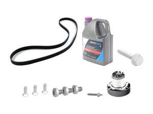 ES#4840174 - 03H121008M3KT - Water Pump Kit  - Includes Water Pump, Coolant, Belt, And Hardware - Assembled By ECS - Volkswagen