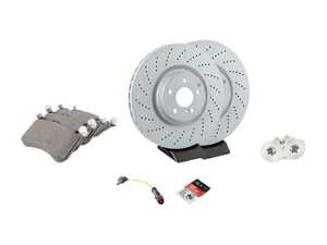ES#4830286 - 0004212012KT6 - Front Brake Service Kit - Featuring Zimmerman Rotors, and OE Semi-Metallic Pads! - Zimmermann - Mercedes Benz