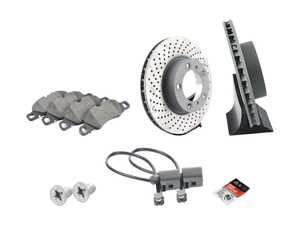 ES#3663815 - 98135140101KT3 - Front Rotor Service Kit - Featuring OE Sebro Rotors and OE Pagid Pads - Assembled By ECS - Porsche