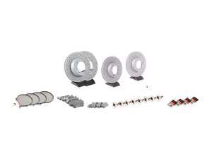 ES#3666509 - 99635140501OEKT5 - Front & Rear Brake Service Kit - Featuring Zimmerman Rotors, and Textar pads - Assembled By ECS - Porsche