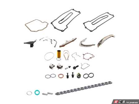 ES#3617486 - 11311704945kt3 - Timing Chain Kit - Contains required components for replacement of timing chain guide rails using quality OE parts - just add your favorite fluids for a comprehensive service - Assembled By ECS - BMW