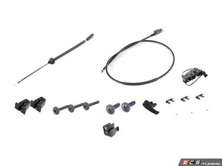 ES#2592780 - 8P0823509KKT - Hood Release Kit - Includes everything to replace the hood latch system - Genuine Volkswagen Audi - Audi