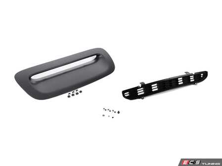 ES#4643363 - 51132757694KT - Primed Bonnet / Hood Scoop - Replacement for your MINI hood scoop inlet molding with hardware and scoop grille - Assembled By ECS - MINI