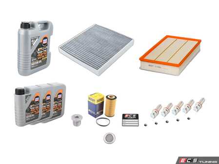 ES#4821654 - 3Q0129620AKT1 - 40k Service Kit - This kit feature genuine, Mann Charcoal Lined Cabin Filter , Mann intake filter, LiqiMoly Top Tec 4210 Oil, Hensgt oil filter, Genuine drain plug, and NGK spark plugs - Assembled By ECS - Audi