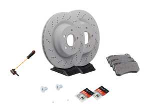 ES#2779766 - 003420622041KT - Rear Brake Service Kit  - Featuring Genuine Mercedes-Benz Rotors And Pads - Genuine Mercedes Benz - Mercedes Benz