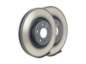 ES#3418708 - 4G0615301AFkt - Front Brake Rotors - Pair (345x30) - Restore the stopping power in your vehicle - Genuine Volkswagen Audi - Audi