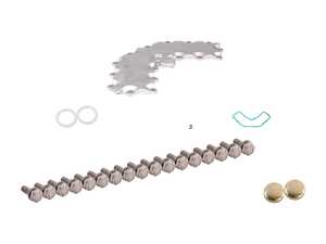 ES#4349814 - 07119937230KT - Engine Block Cover Replacement Kit - Replace your old seals before they leak - Genuine BMW - BMW