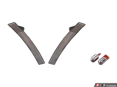 ES#3176140 - 3821403pucKT - Clear Front Side Marker Lights With Bulbs - Pair - Clear version of the front marker lights with silver coated bulbs - Assembled By ECS - MINI