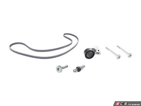 ES#3677216 - 7pp903137KT - Accessory Belt Kit - Keep your drive belt tight with a new belt, tensioner, Lever, and hardware. - Genuine Porsche - Porsche
