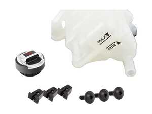 ES#2649684 - 8E0121403AKT3 - Expansion Tank Replacement Kit W/ R8 Coolant Cap - Install a brand new expansion tank with a new R8 polished aluminum cap and hardware - Assembled By ECS - Audi