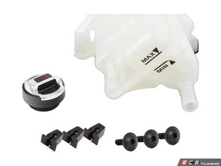 ES#2649684 - 8E0121403AKT3 - Expansion Tank Replacement Kit W/ R8 Coolant Cap - Install a brand new expansion tank with a new R8 polished aluminum cap and hardware - Assembled By ECS - Audi