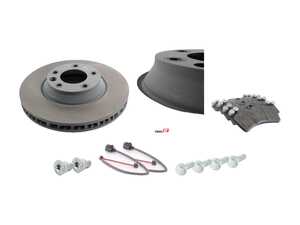 ES#3651367 - 95535140151KTGKT - Front Brake Service Kit - Featuring Genuine Porsche rotors, and Genuine Porsche pads - Genuine Porsche - Porsche