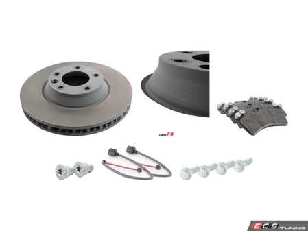 ES#3651367 - 95535140151KTGKT - Front Brake Service Kit - Featuring Genuine Porsche rotors, and Genuine Porsche pads - Genuine Porsche - Porsche