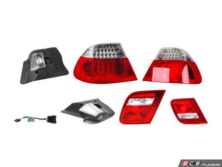 ES#4164600 - 61120153650KT5 - Clear Face Lift Tail Let upgrade kit  - Includes inner and outer tail lights and wiring harness for plug and play install - Genuine BMW - BMW