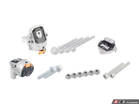 ES#2628418 - 8R0199381AEKT - Drivetrain Mount Kit - Complete set of drivetrain mounts with hardware to keep vibrations in check - Genuine Volkswagen Audi - Audi