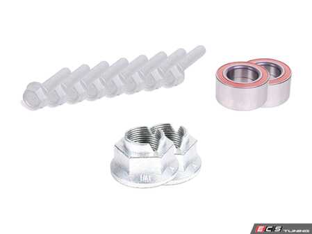 ES#3651523 - 99905304104KT2 - Front Wheel Bearing Kit - Includes FAG front wheel bearings with Genuine Porsche installation hardware - Assembled By ECS - Porsche