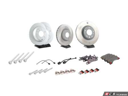 ES#2602491 - 95835140300OEKT - Front & Rear Brake Service Kit - Featuring genuine Porsche rotors and Textar brake pads - Assembled By ECS - Porsche