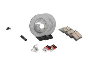 ES#4643614 - 1294230312KT8 - Rear Brake Service Kit - Featuring Zimmerman rotors, and Akebono Euro Ceramic pads - Assembled By ECS - Mercedes Benz