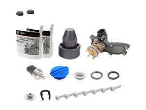 ES#3660656 - 06e121111alkt4KT - Cooling System Refresh Kit  - Replace your thermostat, temp sensor and expansion tank with one kit! - Genuine Volkswagen Audi - Audi