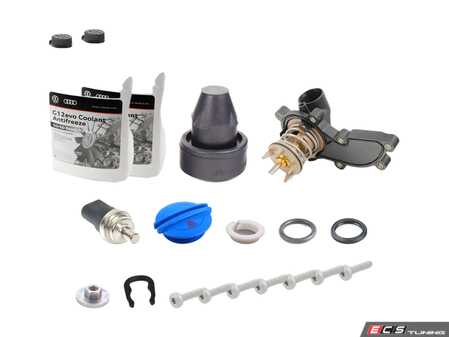 ES#3660656 - 06e121111alkt4KT - Cooling System Refresh Kit  - Replace your thermostat, temp sensor and expansion tank with one kit! - Genuine Volkswagen Audi - Audi