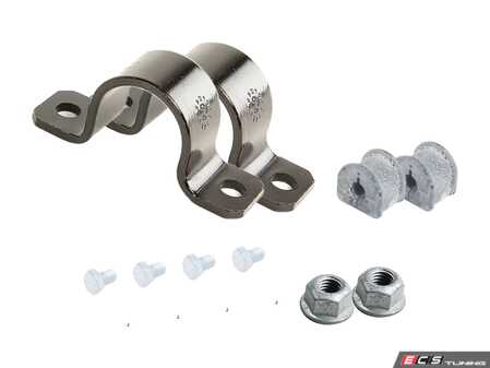 ES#2765448 - 8A0511439KT4 - Rear Sway Bar Installation Kit - Everything you need to install a new OE rear sway bar  - Assembled By ECS - Audi