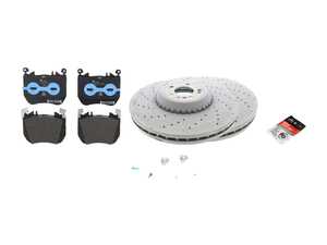 ES#4758671 - 2234214500KT1 - Front Brake Service Kit - Featuring Genuine Mercedes-Benz Rotors, and Pads - Genuine Mercedes Benz - Mercedes Benz