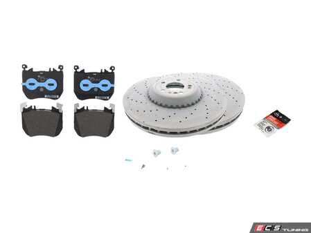 ES#4758671 - 2234214500KT1 - Front Brake Service Kit - Featuring Genuine Mercedes-Benz Rotors, and Pads - Genuine Mercedes Benz - Mercedes Benz