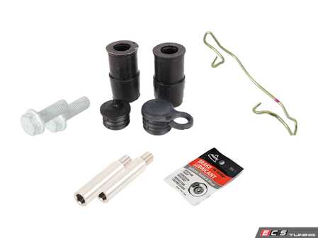 ES#2996898 - 1J0698151KKT4 - Front Pad And Rotor Installation Kit - Priced Per Caliper - Replace all the serviceable items while performing a standard brake job - Assembled By ECS - Volkswagen