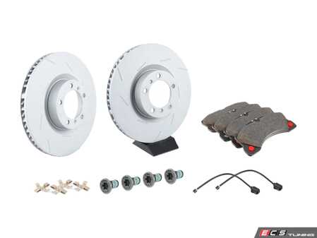 ES#4658230 - 97035140400ZKT2 - Front Brake Service Kit - Featuring Zimmerman rotors, and Textar pads - Assembled By ECS - Porsche