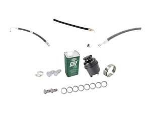 ES#4164535 - 32411137153KT - Power Steering Service Kit - Includes reservoir with cap, lines, bolts & crush washers, and fluid - Assembled By ECS - BMW