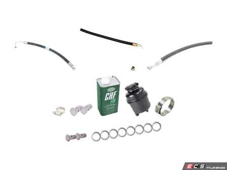 ES#4164535 - 32411137153KT - Power Steering Service Kit - Includes reservoir with cap, lines, bolts & crush washers, and fluid - Assembled By ECS - BMW