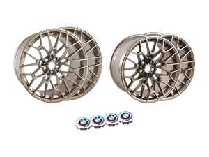 ES#4681225 - 36107884365KT - Genuine BMW Style 827M Gold Wheel Set - Staggered - Increase your BMW's visual appeal with these forged gold 827M wheels originally found on the G80 M3 CS! - Genuine BMW - BMW