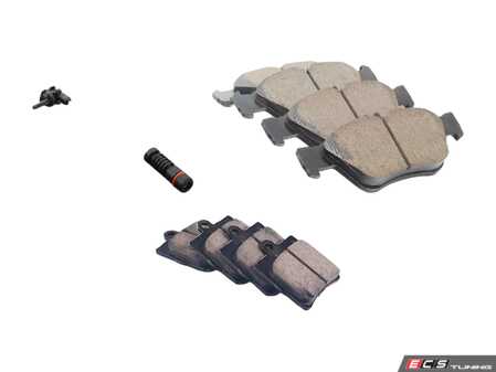 ES#2770903 - 004420022067KT4 - Front & Rear Brake Pad Kit - Featuring Akebono Pads - Assembled By ECS - Mercedes Benz