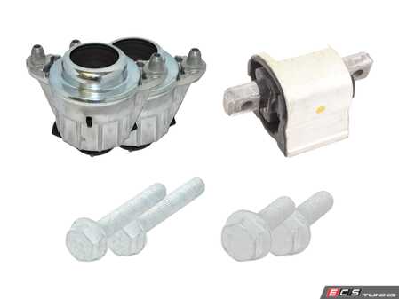ES#4666835 - 20424051171KT1 - Engine & Trans Mount Service Kit - Featuring Hamburg-Technic Engine & Corteco Transmission Mounts with Hardware! - Hamburg Tech - Mercedes Benz