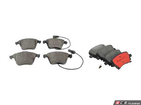 ES#4492337 - 8E0698151G3KT - Front & Rear Premium Ceramic Brake Pad Set - Brembo NAO Ceramic pads are designed to deliver improved comfort and reduced pad wear - Brembo - Audi