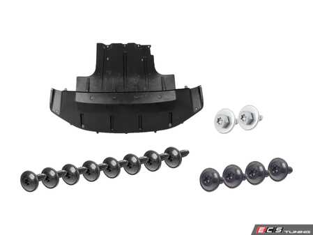 ES#3023223 - 7l8825285kt - Front Belly Pan Kit - Reduces noise and protects your undercarriage - includes installation hardware - Assembled By ECS - Audi