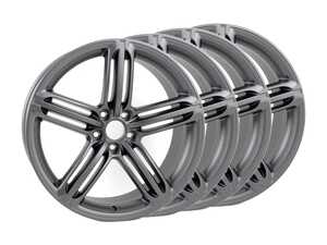 ES#2960504 - 8R0601025BGkt - 20" Dual-Split 5-Spoke Wheels - Set Of Four - 20"x8.5" ET33 5x112 Titanium - Genuine Volkswagen Audi - Audi