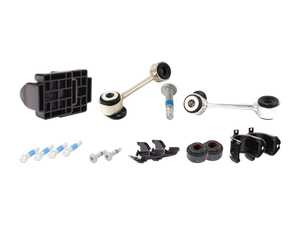 ES#2772080 - 2103230440KT08 - Front Sway Bar Installation Kit - Includes new bushings, brackets, hardware, shims and end links - Assembled By ECS - Mercedes Benz