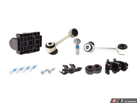 ES#2772080 - 2103230440KT08 - Front Sway Bar Installation Kit - Includes new bushings, brackets, hardware, shims and end links - Assembled By ECS - Mercedes Benz