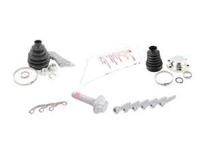 ES#3690869 - 1k0407357dktKT - CV Joint Refresh Kit - Includes both boots and hardware to service one axle. - Assembled By ECS - Volkswagen