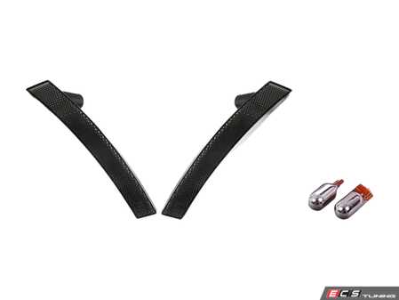 ES#3176145 - 3821403PUSKT - Smoked Front Side Marker Lights With Bulbs - Pair - Smoked version of the front marker lights with silver coated bulbs - Assembled By ECS - MINI
