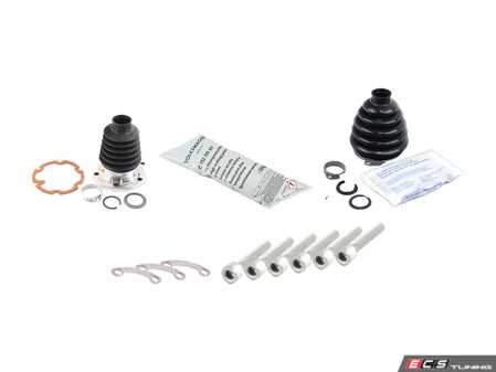 ES#2996855 - 1K0498203KT2 - CV Joint Refresh Kit  - Includes all the boots and bolts you'll need to service one driveshaft - Assembled By ECS - Volkswagen
