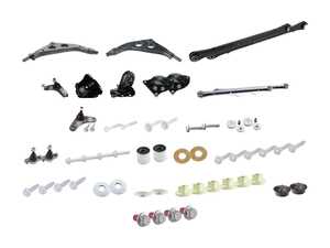 ES#4056316 - 31306778833KT1 - Suspension Refresh Cup Kit/Coilover Installation Kit R50 R52 R53 - Everything you need to install coilovers, shocks/struts, or a cup kit on your MINI Cooper with the additional front main and rear control arms and bushings - Assembled By ECS - MINI