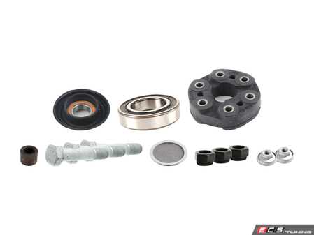 ES#4666783 - 26122282495KT1 - Driveshaft Service Kit - E46 M3 - Aftermarket - Contains new center mount, flex disk and required hardware for a fresh driveshaft overhaul! - Assembled By ECS - BMW