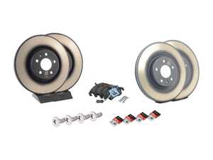 ES#3618451 - 4g0615301qktKT1 - Front & Rear Brake Service Kit - Featuring Genuine Volkswagen/Audi rotors, pads, and all necessary hardware - Genuine Volkswagen Audi - Audi